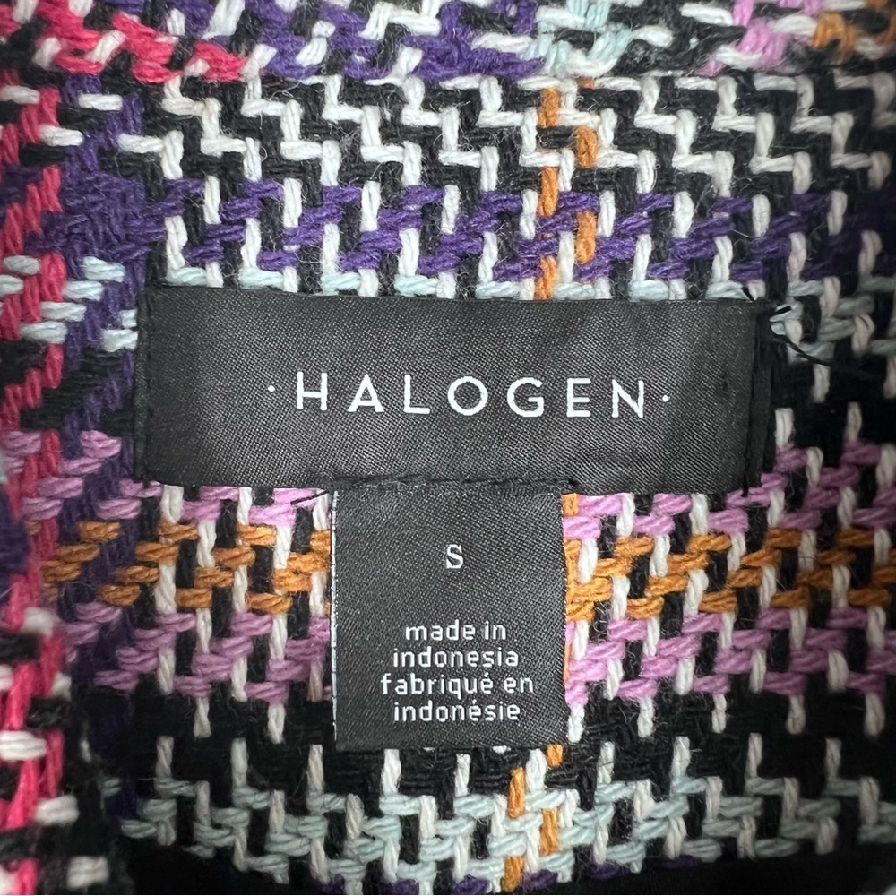 Halogen Plaid 3 Button Multi-Color Houndstooth Ja… - image 2